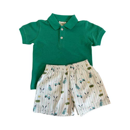 Golf Collared Shirt Set