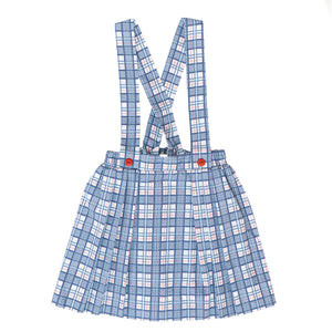 Perfectly Plaid Addy Apron Dress and Scarlett Scalloped Blouse