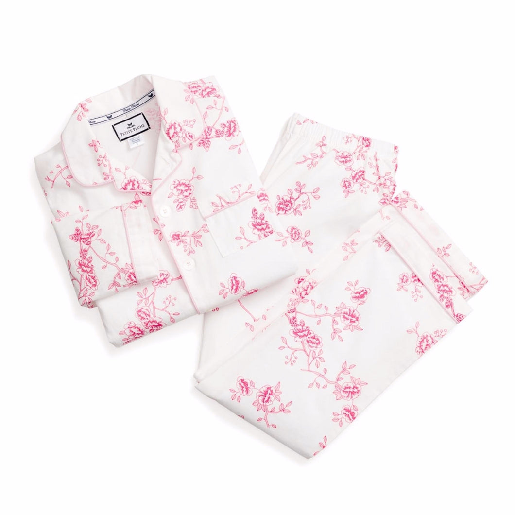 English Rose Little Girl Pajama Pants Set