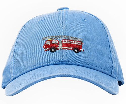 Firetruck on Light Blue Hat