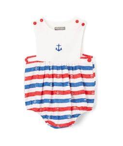 Red White and Blue Anchor Baby Boy Bubble