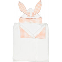 Load image into Gallery viewer, Almond Pink Bunny Hooded Towel