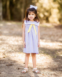 Purple and Gold Game Day Sailor Dress