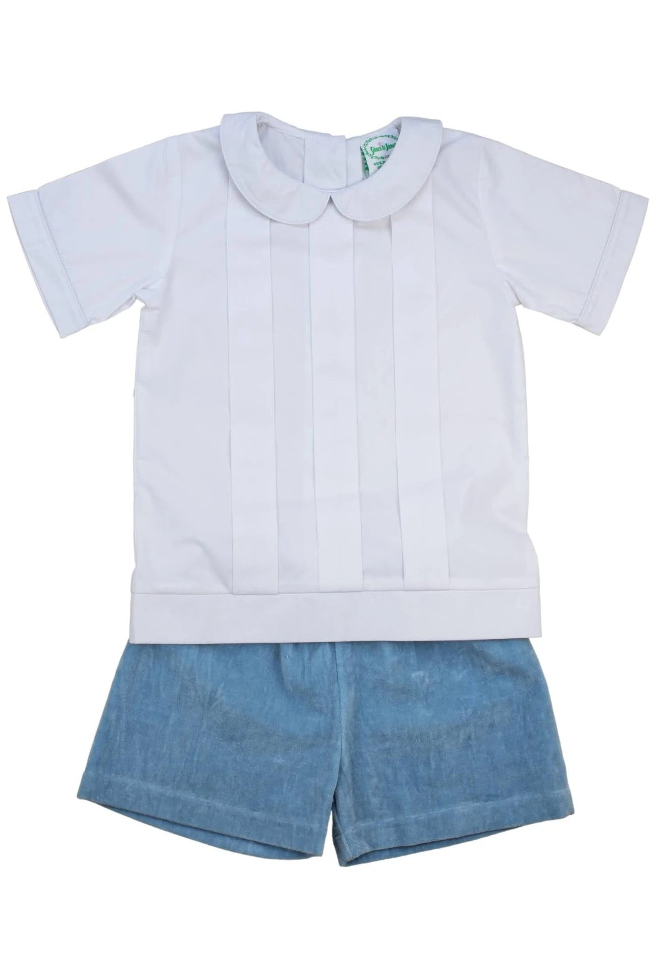 Blue Velvet Boys Set