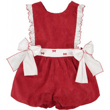 Load image into Gallery viewer, Little Red Riding Shortall and Red Bows Shirt